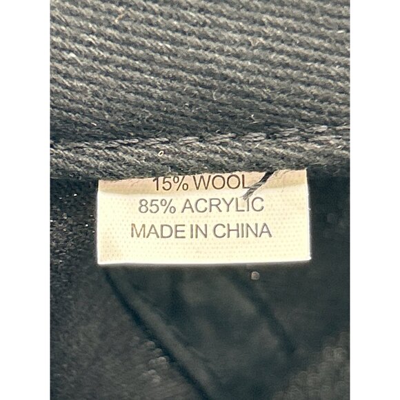 Tesla Black‎ Wool & Acrylic Unisex Snapback Hat OSFM Adjustable Fit - Picture 6 of 8